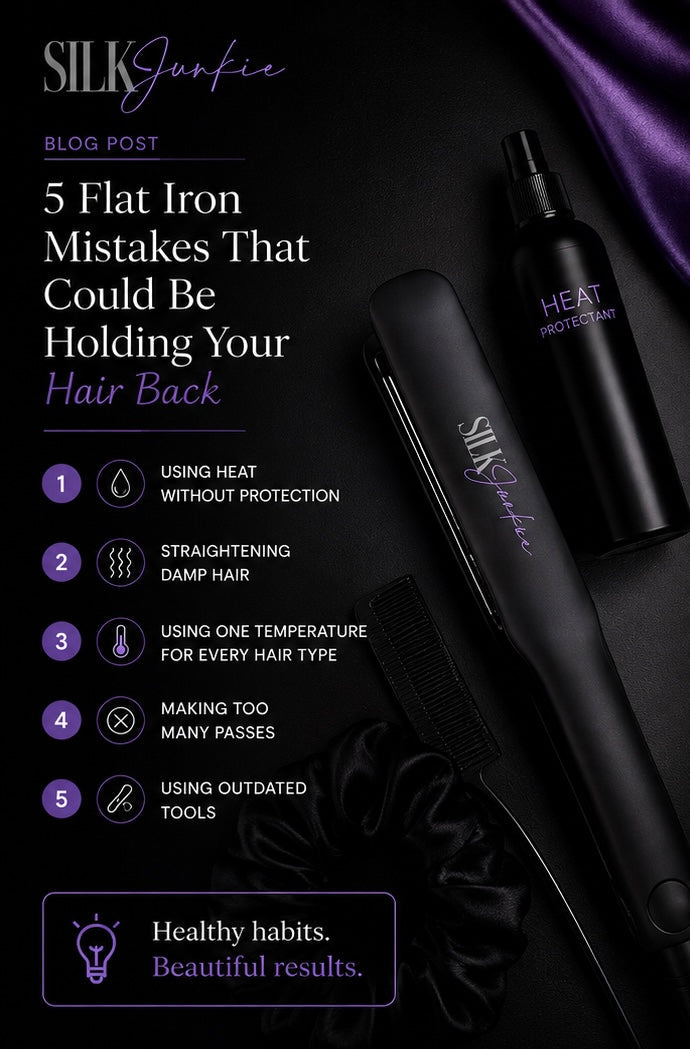 5 Flat Iron Mistakes That Could Be Holding Your Hair Back