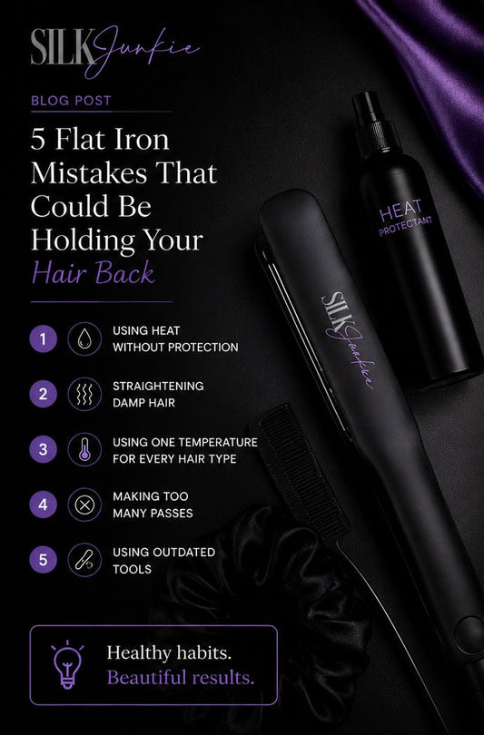 5 Flat Iron Mistakes That Could Be Holding Your Hair Back